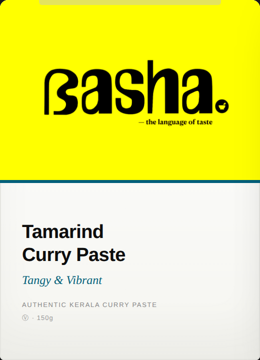 basha. Tamarind Kerala Curry Paste
